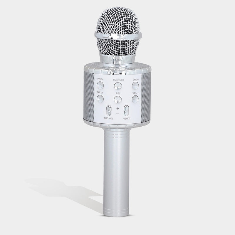 Microphone karaoké sans fil - Noir - Silvergear